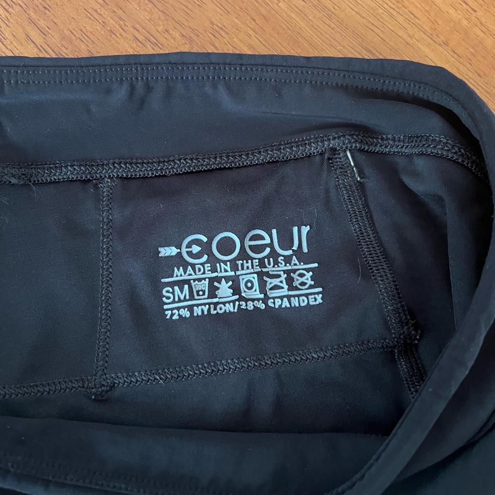 Coeur Women’s Black Tri Shorts - Picture 3 of 4